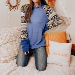 Free People Sweater Henley Top